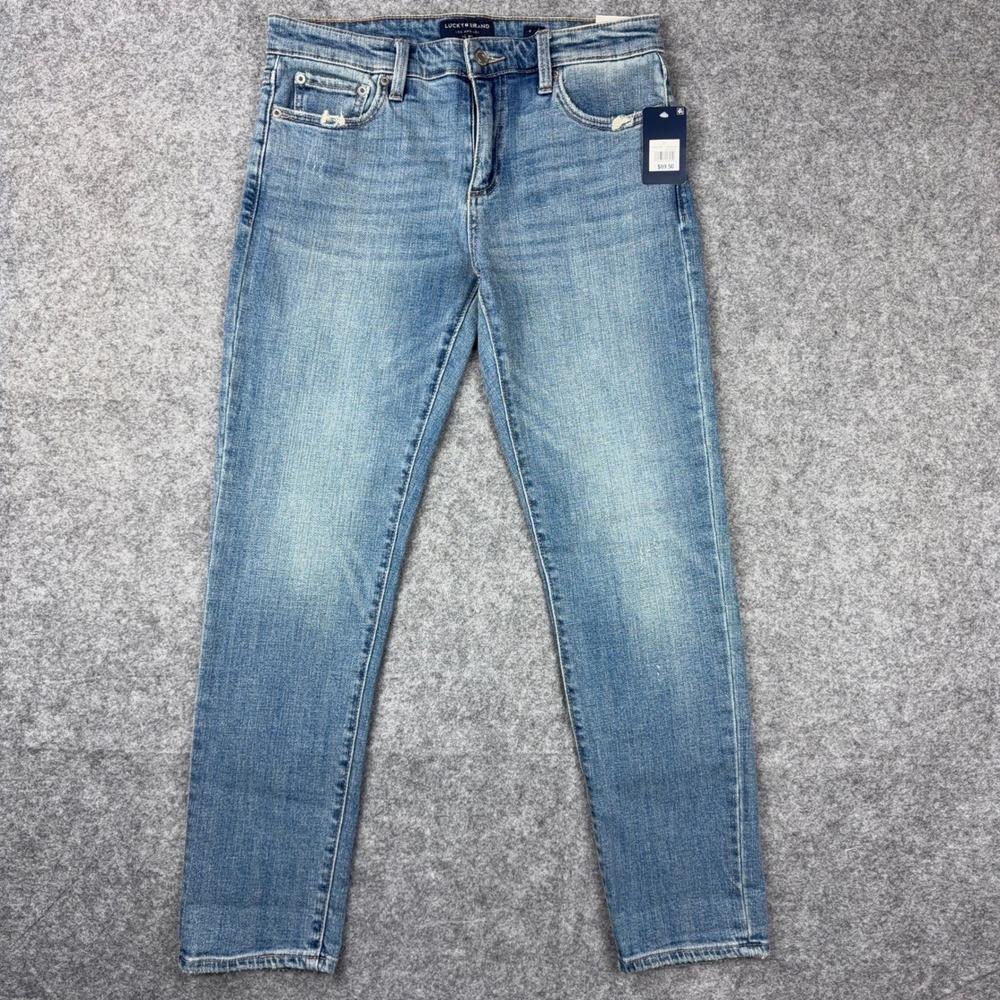 Lucky Brand Mid Rise Boyfriend Sienna Jeans Womens 4/27 Distressed Denim NEW